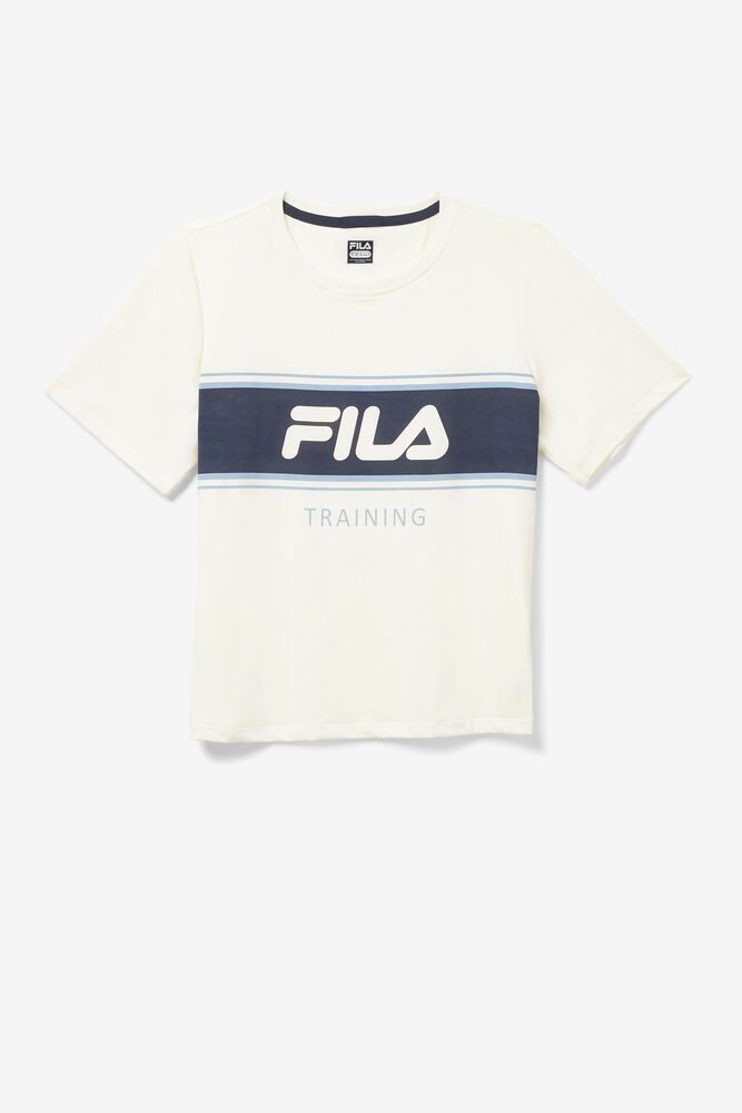 Fila T-Shirt Womens White Keep It Cool - Ireland 50481-KRLB